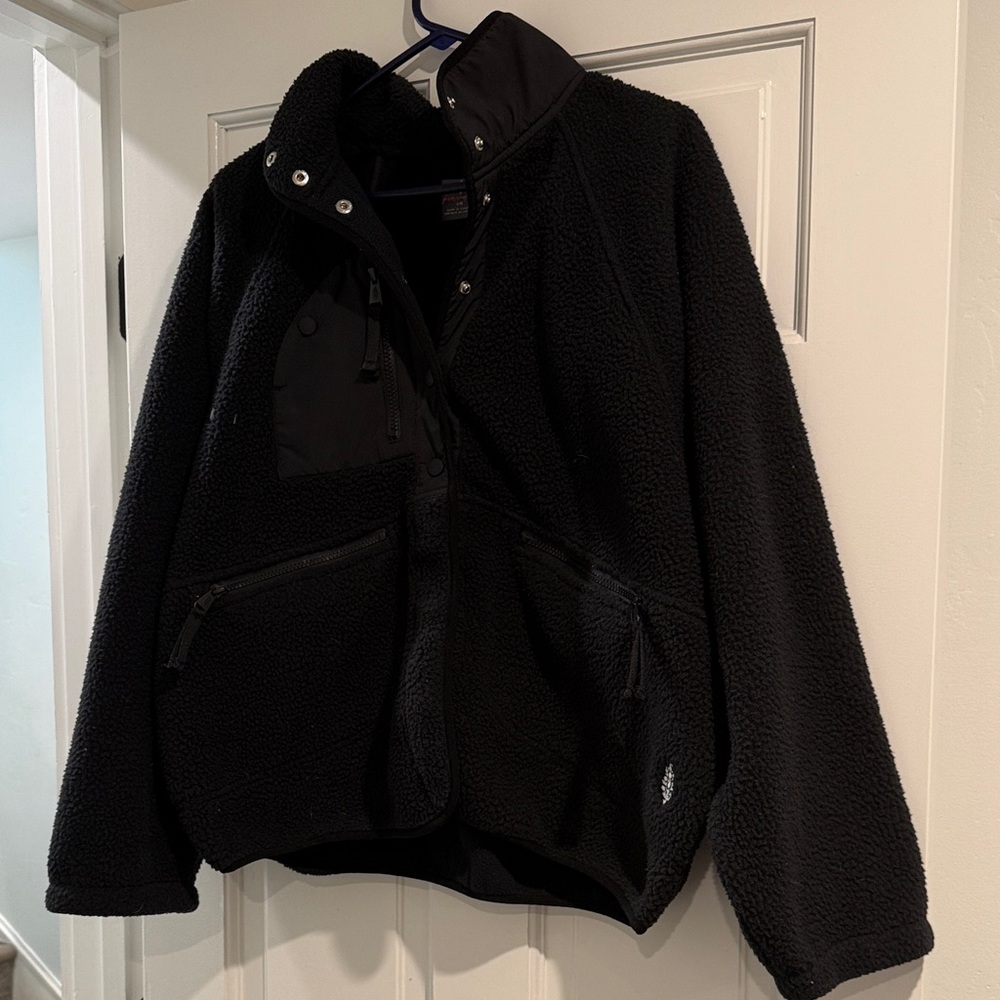 Free People Black Performance Jacket